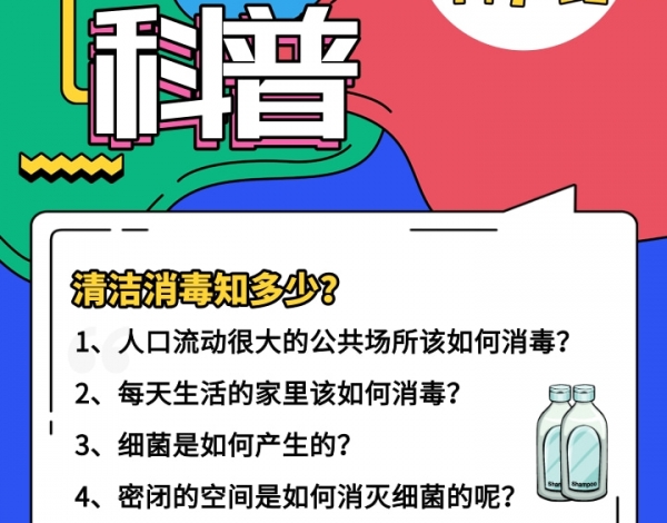 科普行、云上直播回顧|消毒清潔之行